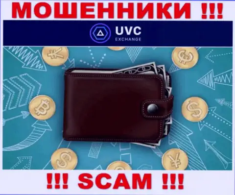 Криптовалютный кошелек - именно в таком направлении предоставляют услуги internet-мошенники UVCExchange