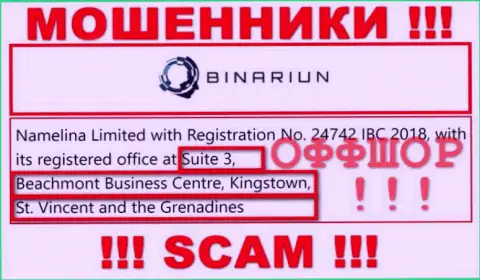 Связываться с Binariun Net весьма рискованно - их оффшорный адрес - Suite 3, Beachmont Business Centre, Kingstown, St. Vincent and the Grenadines (информация позаимствована сайта)