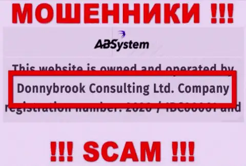 Инфа о юридическом лице ABSystem Pro, ими является компания Donnybrook Consulting Ltd