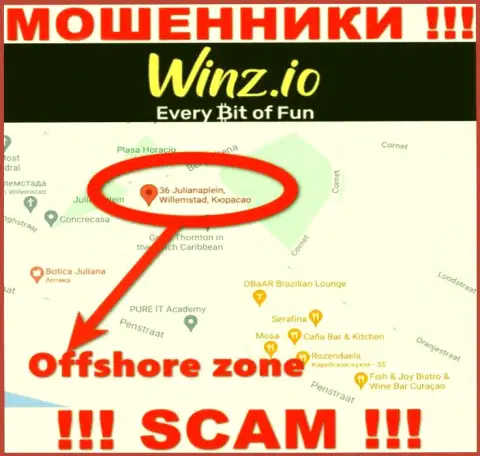 Winz имеют офшорную регистрацию: Curaçao - будьте крайне осторожны, шулера
