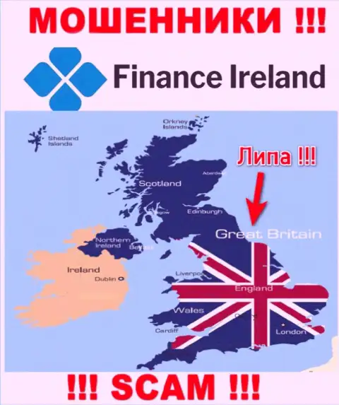 Мошенники Finance Ireland не показывают правдивую информацию касательно своей юрисдикции