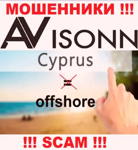 Ависонн намеренно зарегистрированы в оффшоре на территории Cyprus - это МОШЕННИКИ !