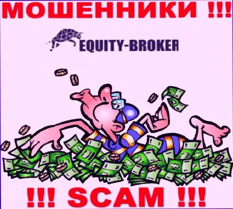 Не стоит оплачивать никакого комиссионного сбора на заработок в ЕкьютиБрокер, ведь все равно ни рубля не вернут