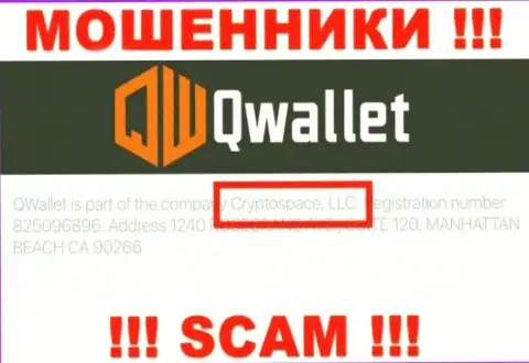 На официальном веб-ресурсе Q Wallet говорится, что этой компанией руководит Cryptospace LLC