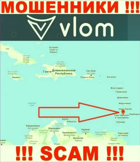 Организация Vlom - это мошенники, находятся на территории Saint Vincent and the Grenadines, а это офшорная зона