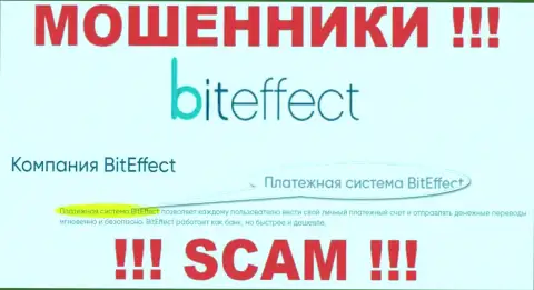 Будьте осторожны, сфера деятельности BitEffect, Платёжная система - это лохотрон !