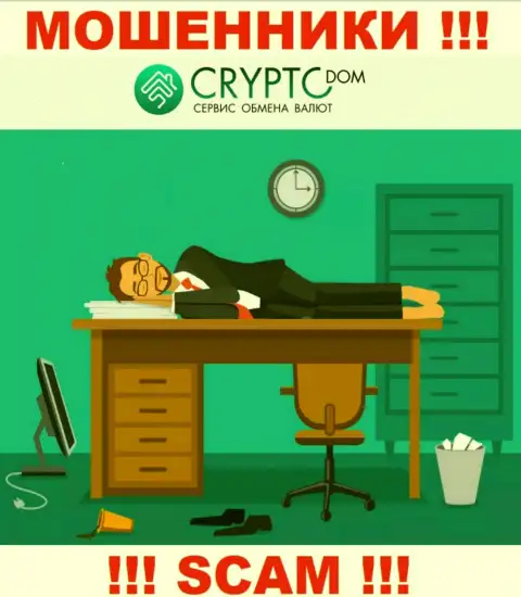 Разыскать материал об регуляторе internet обманщиков CryptoDom невозможно - его НЕТ !!!